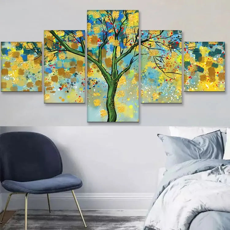 Pintura abstracta del árbol de la vida