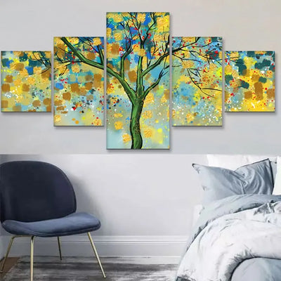 Pintura abstracta del árbol de la vida