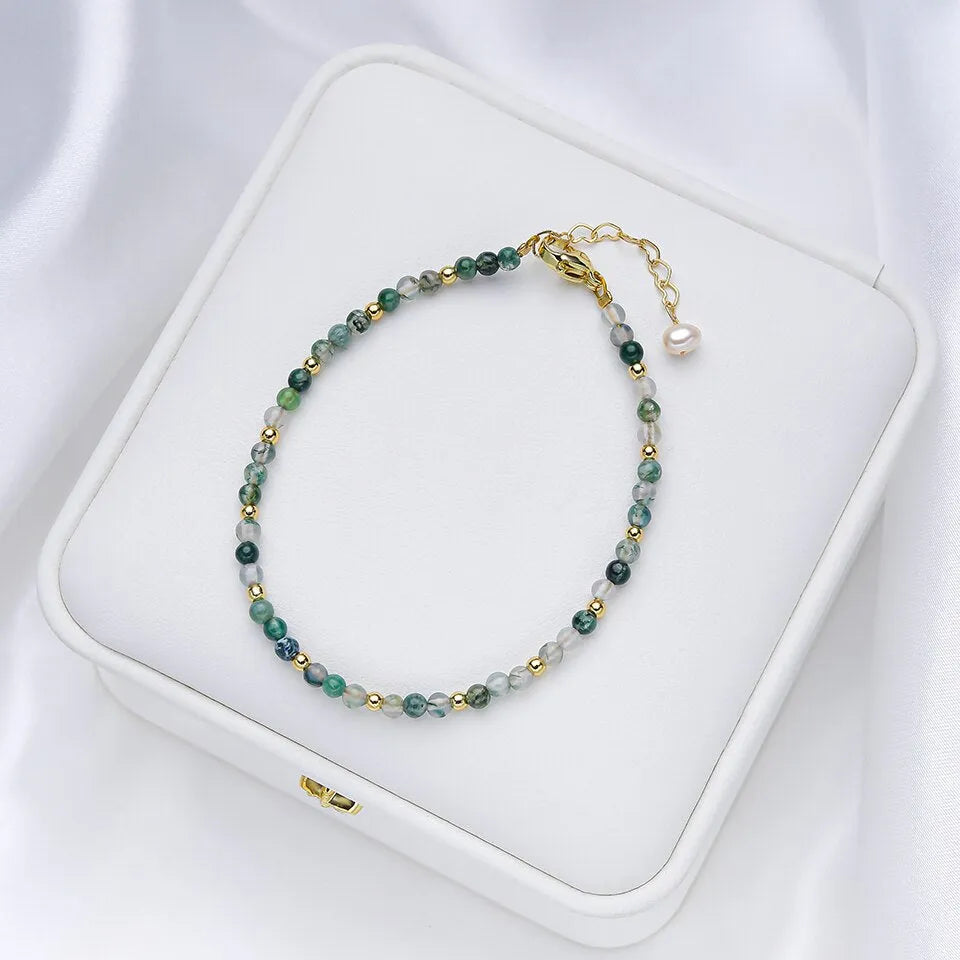 Pulsera Ágata de Agua Naturales