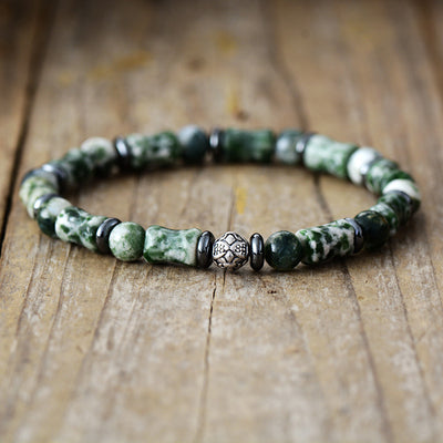 Pulsera Artesanal de Piedras Naturales – Elegancia y Energía Positiva