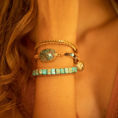 Pulsera Calmante de Turquesa – Serenidad y Protección Siempre Contigo