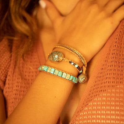 Pulsera Calmante de Turquesa – Serenidad y Protección Siempre Contigo