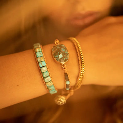 Pulsera Calmante de Turquesa – Serenidad y Protección Siempre Contigo