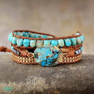 Pulsera Calmante de Turquesa – Serenidad y Protección Siempre Contigo