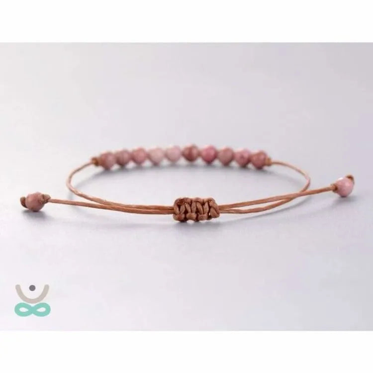 Pulsera ajustable de rodonita