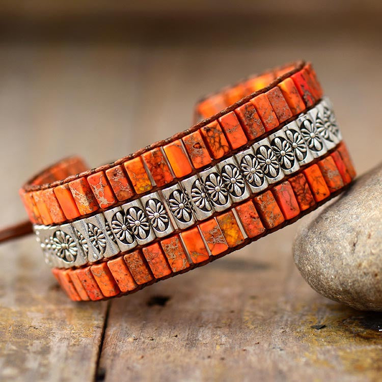 Pulsera artesanal con cuentas imperiales – Energía y estilo exclusivo