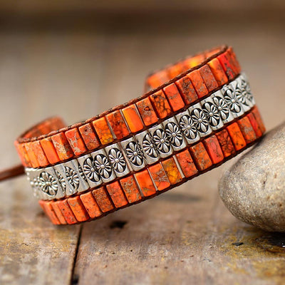 Pulsera artesanal con cuentas imperiales – Energía y estilo exclusivo