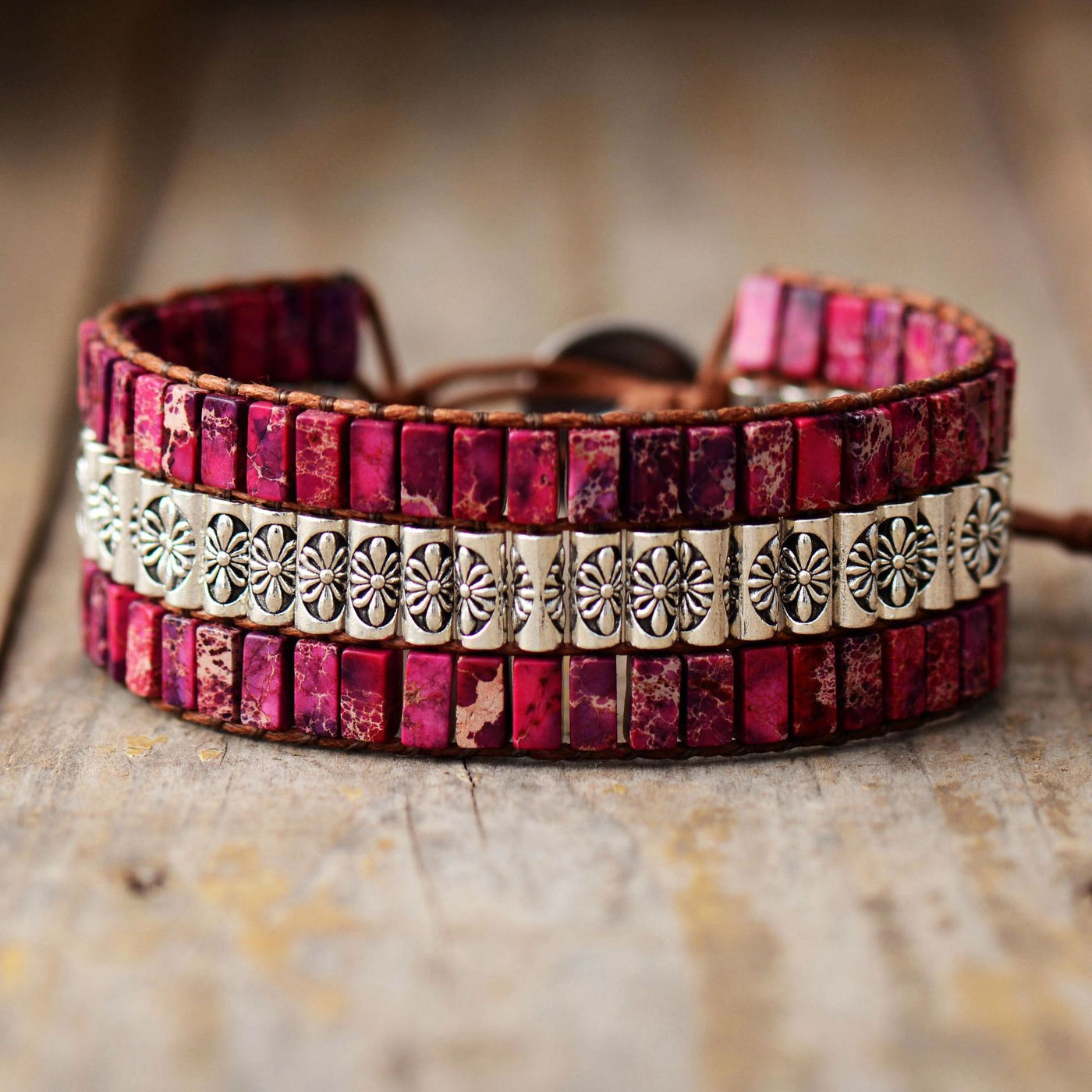 Pulsera artesanal con cuentas imperiales – Energía y estilo exclusivo