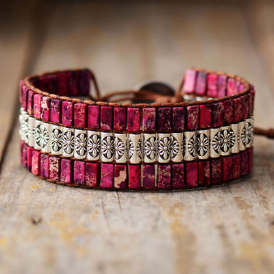 Pulsera artesanal con cuentas imperiales – Energía y estilo exclusivo
