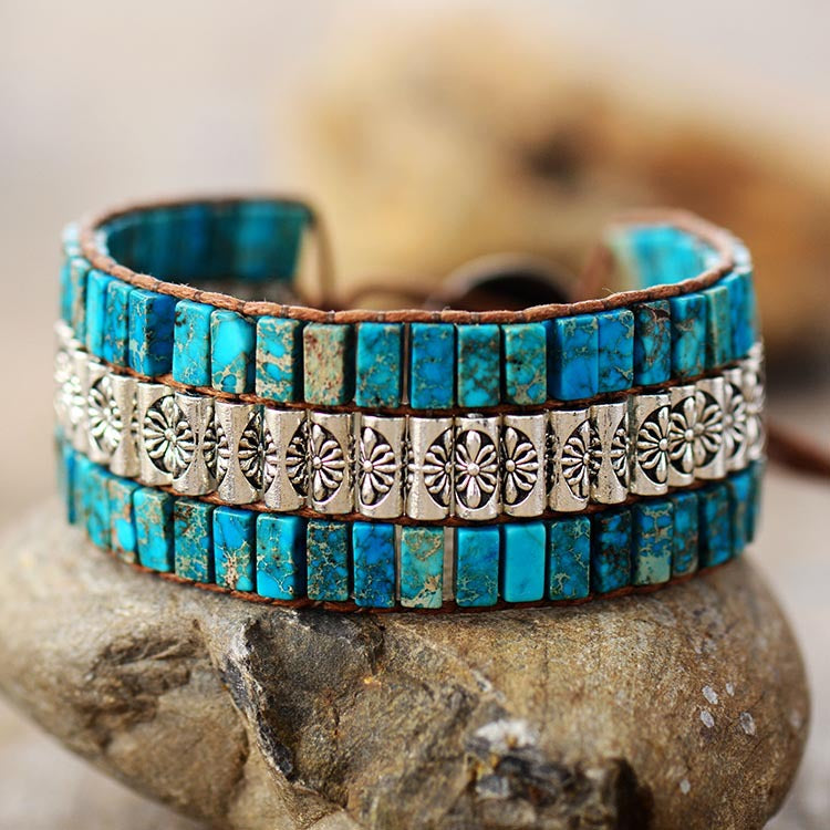 Pulsera artesanal con cuentas imperiales – Energía y estilo exclusivo