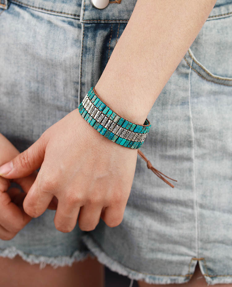 Pulsera artesanal con cuentas imperiales – Energía y estilo exclusivo