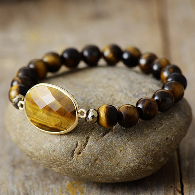 Pulsera artesanal de ojo de tigre: poder y protección personal