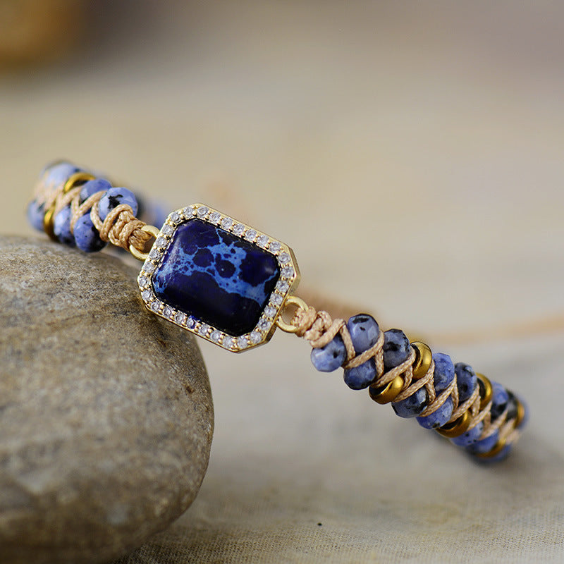 Pulsera de Amistad de Ágata Natural – Armonía y Elegancia Artesanal