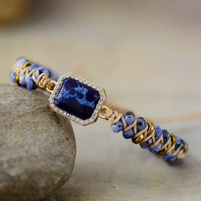 Pulsera de Amistad de Ágata Natural – Armonía y Elegancia Artesanal
