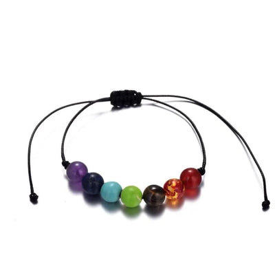 Pulsera de Cuerda Ajustable 7 Chakras