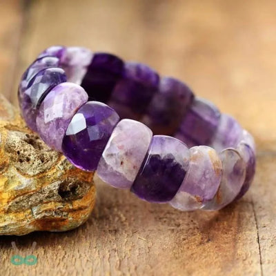 Pulsera de amatista en flor