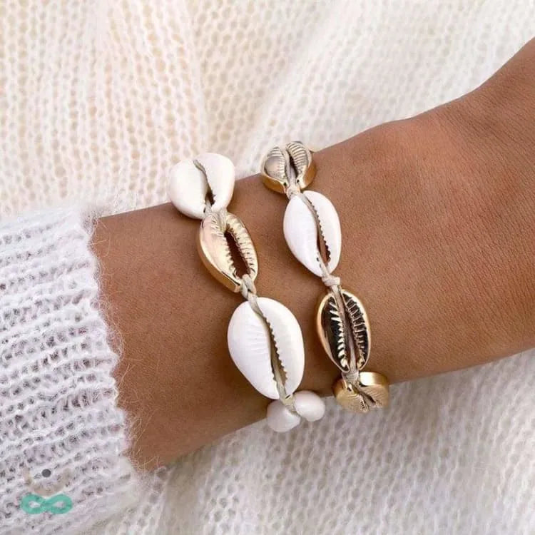 Pulsera de concha de cauri