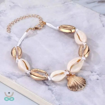 Pulsera de concha de cauri
