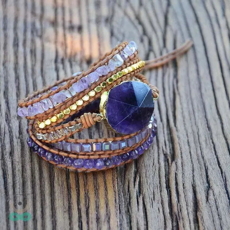 Pulsera de curación de amatista