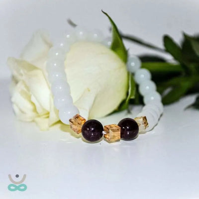 Pulsera de jade blanco "alegría y armonía"