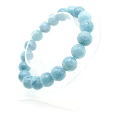 Pulsera de piedra natural y aguamarina