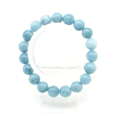 Pulsera de piedra natural y aguamarina
