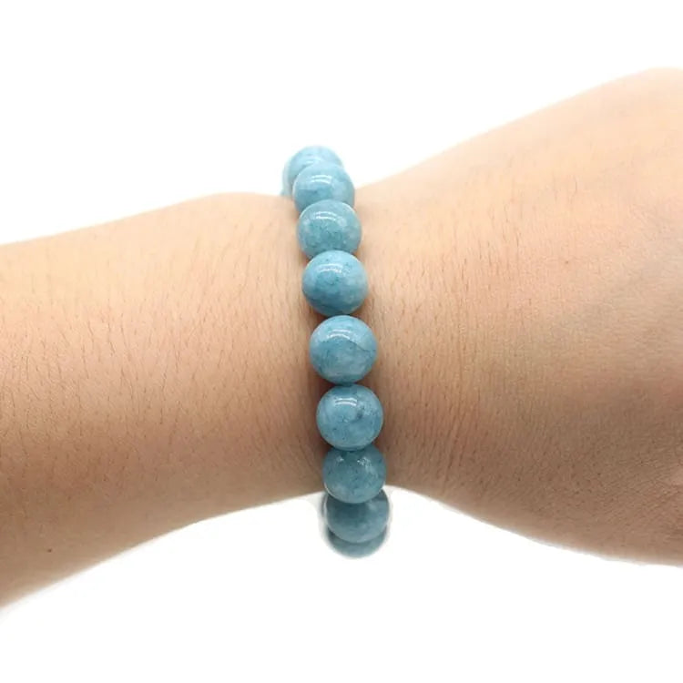 Pulsera de piedra natural y aguamarina