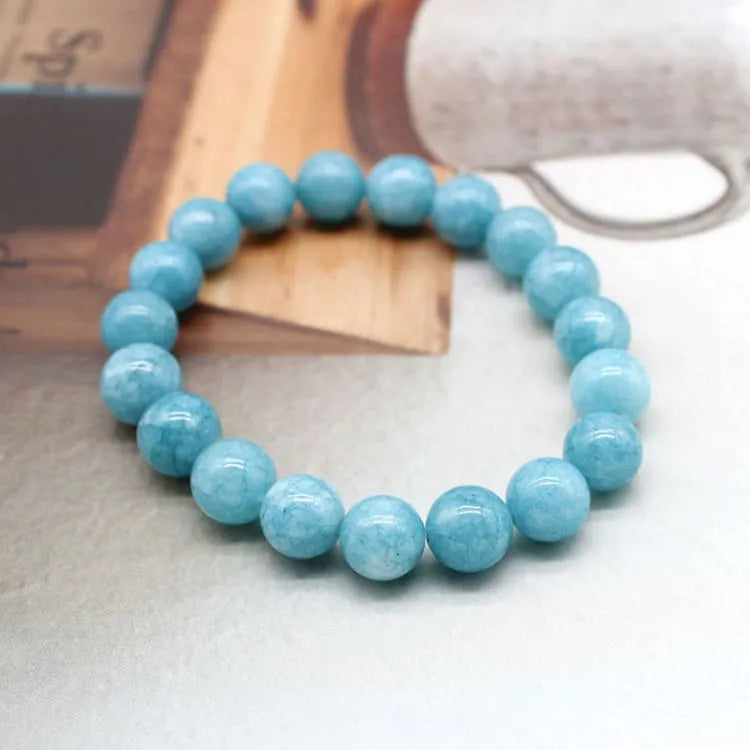 Pulsera de piedra natural y aguamarina