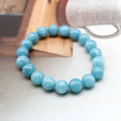 Pulsera de piedra natural y aguamarina