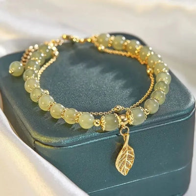 Pulsera de piedras naturales estilo Jade de Hetian
