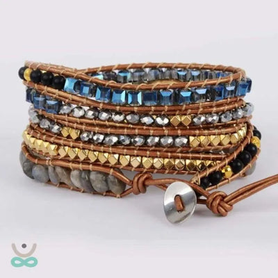 Pulsera protectora de labradorita