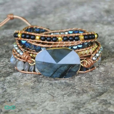 Pulsera protectora de labradorita