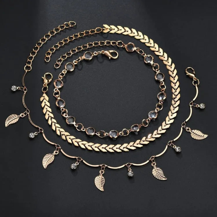 Pulsera tobillera bohemia