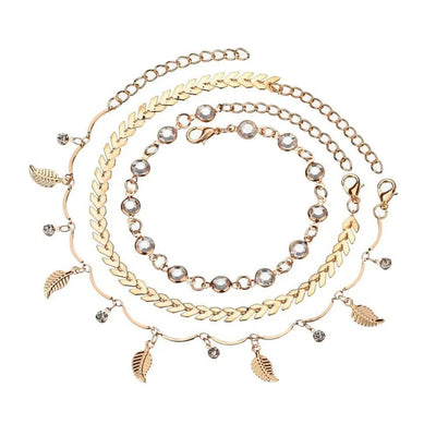 Pulsera tobillera bohemia