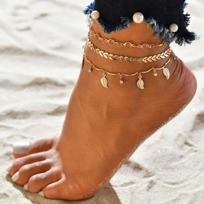 Pulsera tobillera bohemia