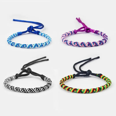 Pulseras brasileñas tejidas a mano