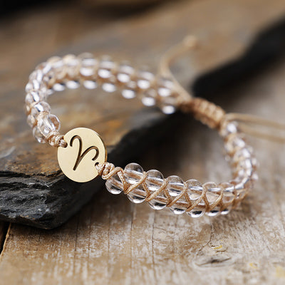 Pulseras de Pareja Tejidas a Mano con Piedras Naturales – Unión Cósmica