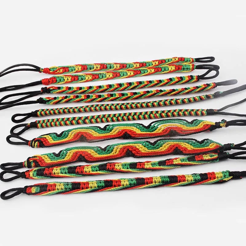 Pulseras rasta brasileñas mixtas
