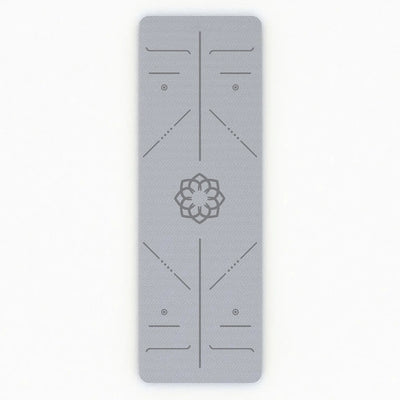 Esterilla de Yoga Gris con Flor de Loto
