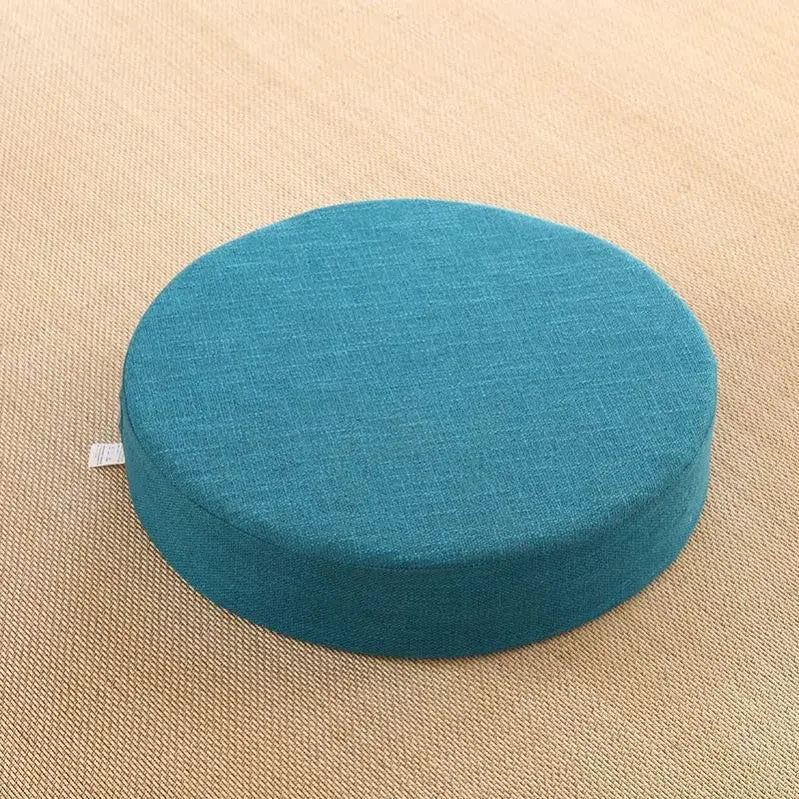 Cojín de Meditación Azul con Funda Extraíble