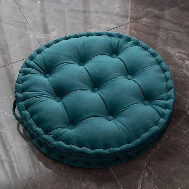 Tatami Redondo de Terciopelo Liso 60x60 cm