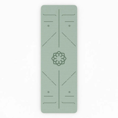 Esterilla de Yoga Verde con Flor de Loto