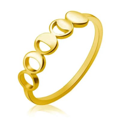 Anillo Luna Llena en Acero Inoxidable – Elegancia, Energía y Armonía