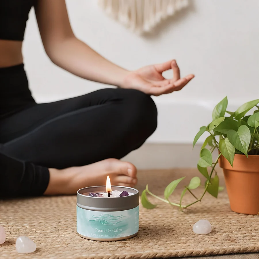 Vela Aromática Zen – Armonía, Relajación y Energía Positiva