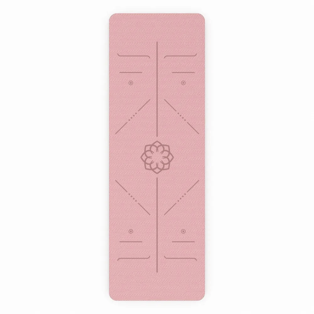 Esterilla de Yoga Rosa con Flor de Loto