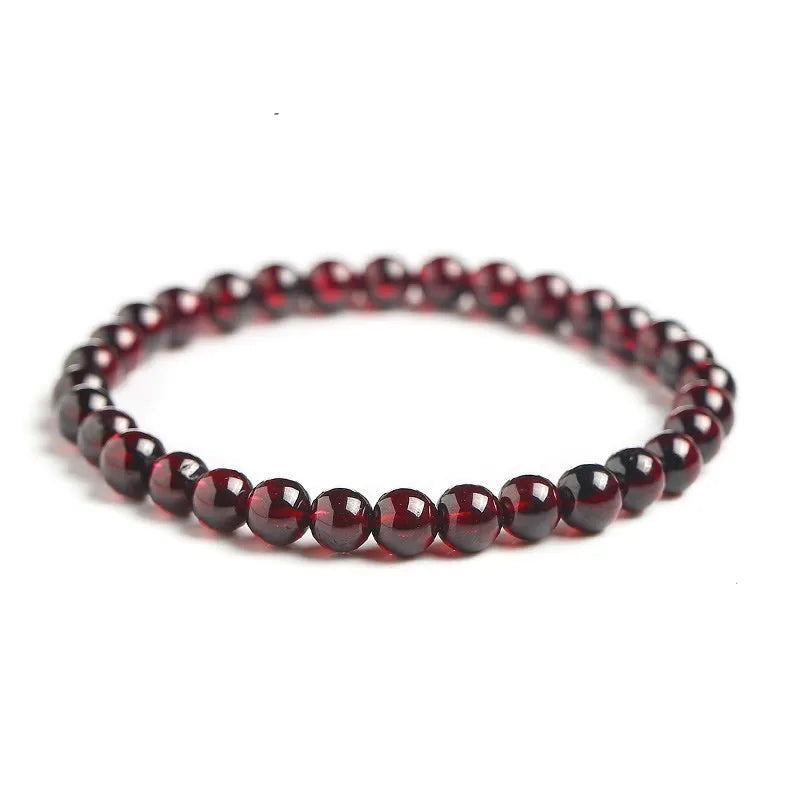 Pulsera de granate rojo "Fuerza de la Tierra" -  Energía y Vitalidad