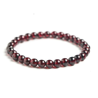 Pulsera de granate rojo "Fuerza de la Tierra" -  Energía y Vitalidad