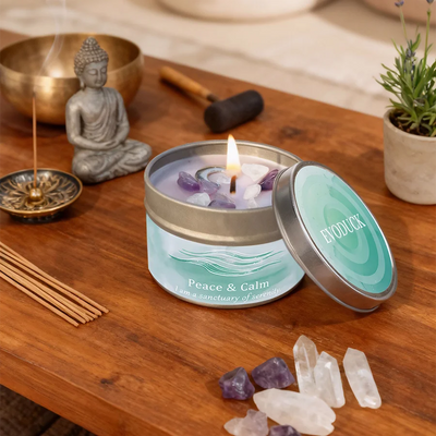 Vela Aromática Zen – Armonía, Relajación y Energía Positiva