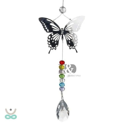 Sensor de sol mariposa de cristal