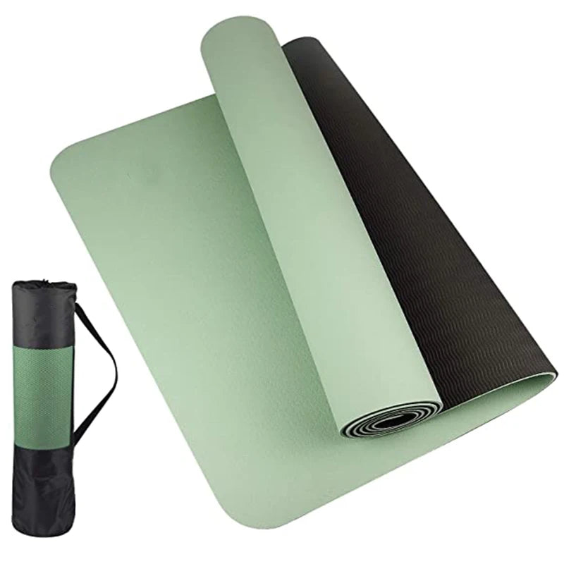 Esterilla de Yoga TPE Antideslizante Verde